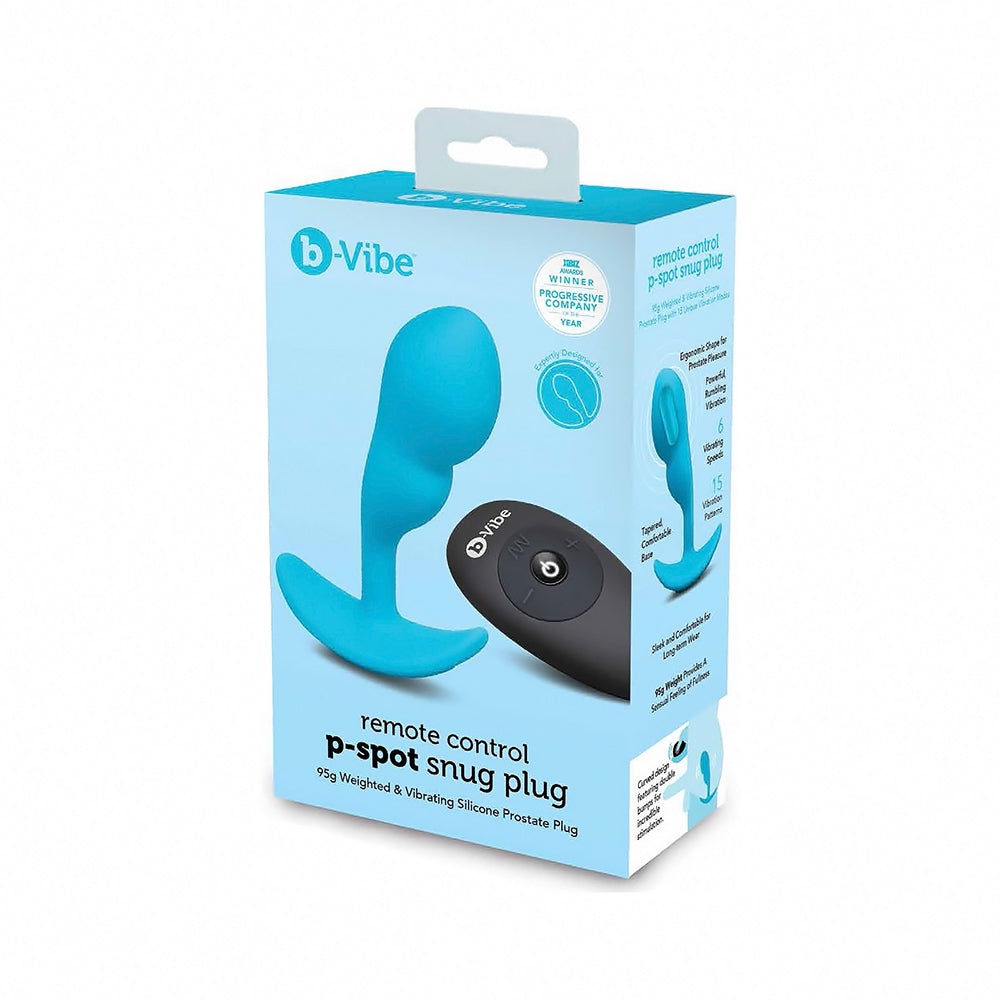 B-VIBE - TAPÓN VIBRADOR P-SPOT AJUSTADO PEQUEÑO CON CONTROL REMOTO RECARGABLE