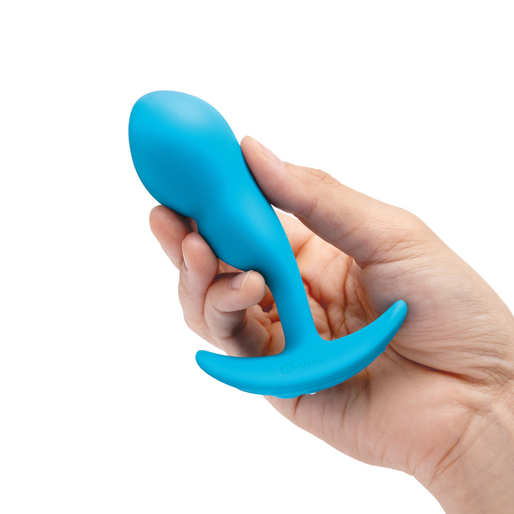 B-VIBE VIBRATING P-SPOT SNUG PLUG SMALL WITH RECHARGEABLE REMOTE CONTROL