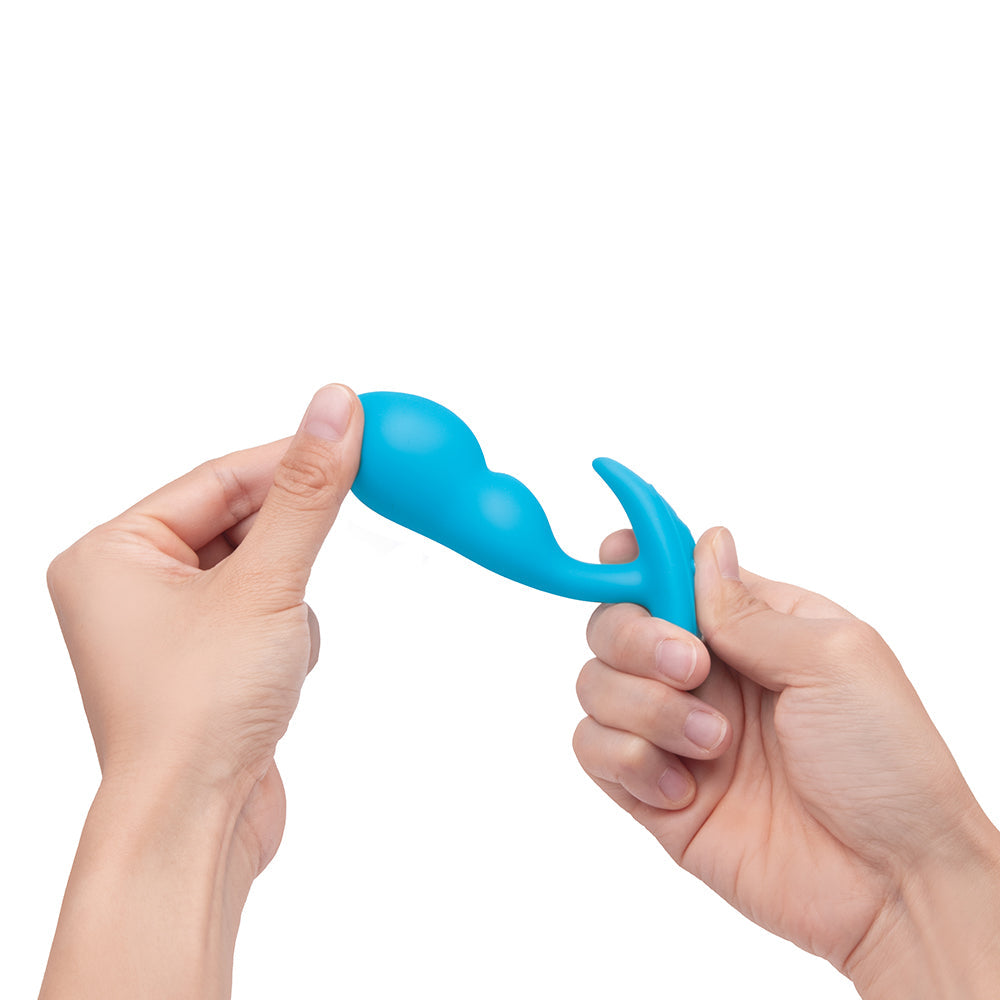 B-VIBE VIBRATING P-SPOT SNUG PLUG SMALL WITH RECHARGEABLE REMOTE CONTROL