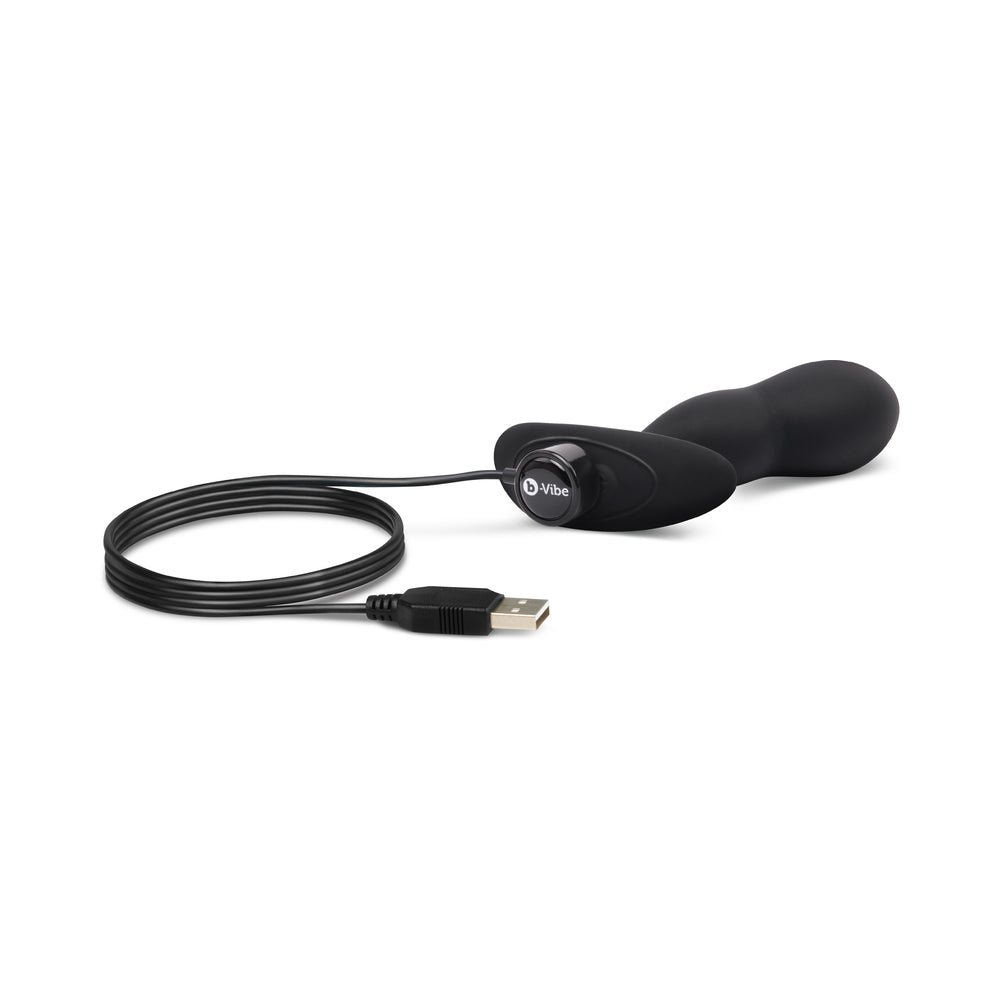 B-VIBE VIBRATING P-SPOT SNUG PLUG LARGE WITH RECHARGEABLE REMOTE CONTROL