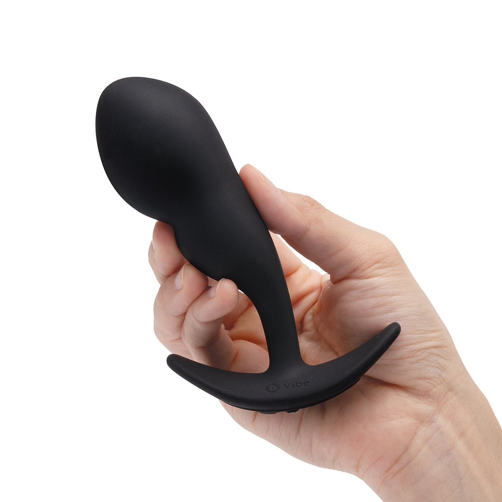 B-VIBE VIBRATING P-SPOT SNUG PLUG LARGE WITH RECHARGEABLE REMOTE CONTROL