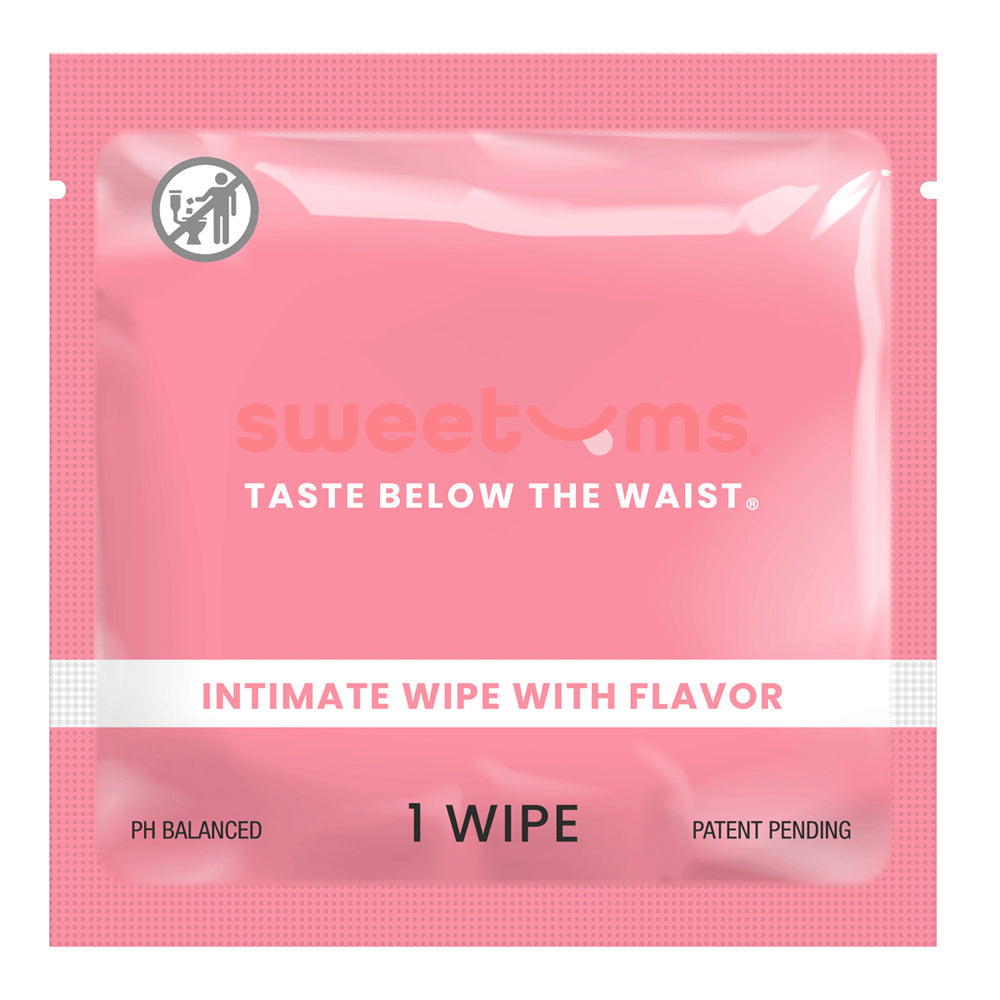 SWEETUMS - INTIMATE WIPES CHERRY FLAVOR 10-PACK