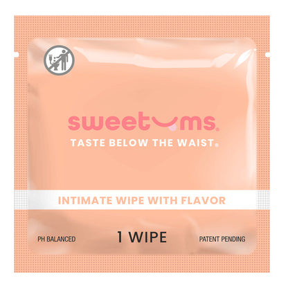 SWEETUMS INTIMATE WIPES MANGO FLAVOR 10-PACK