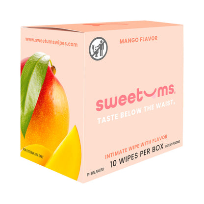 SWEETUMS - INTIMATE WIPES MANGO FLAVOR 10-PACK