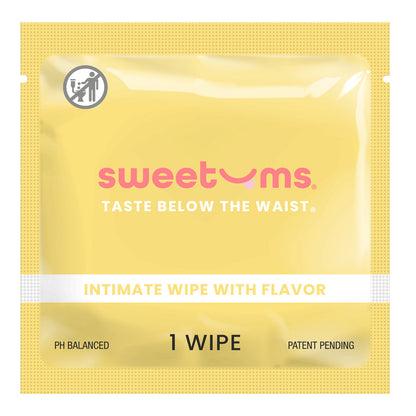 SWEETUMS - INTIMATE WIPES PINA COLADA FLAVOR 10-PACK