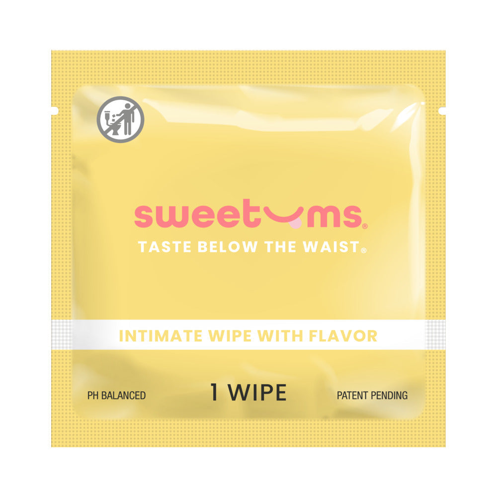 SWEETUMS - INTIMATE WIPES PINA COLADA FLAVOR 10-PACK