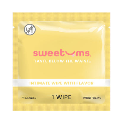 SWEETUMS - INTIMATE WIPES PINA COLADA FLAVOR 10-PACK
