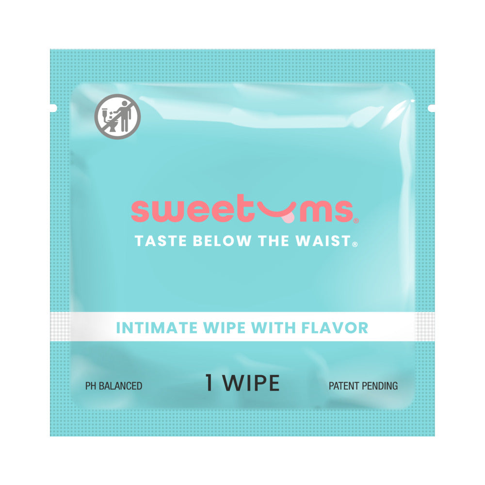 SWEETUMS - INTIMATE WIPES CINNAMON BUN FLAVOR 10-PACK