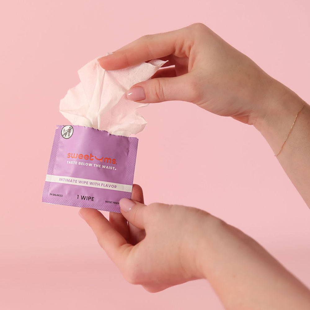 SWEETUMS INTIMATE WIPES HONEY LAVENDER FLAVOR 10-PACK