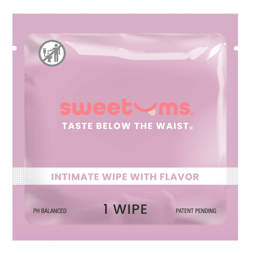 SWEETUMS INTIMATE WIPES GRAPE FLAVOR 10-PACK