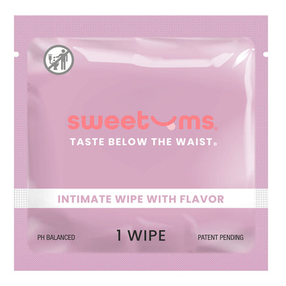 SWEETUMS INTIMATE WIPES GRAPE FLAVOR 10-PACK