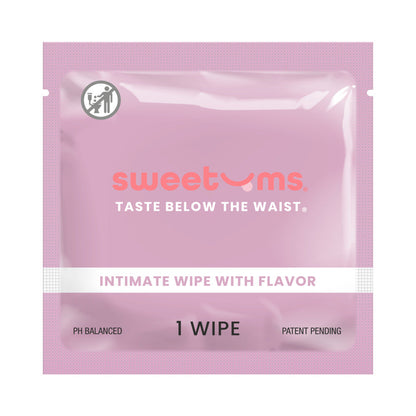SWEETUMS - INTIMATE WIPES GRAPE FLAVOR 10-PACK