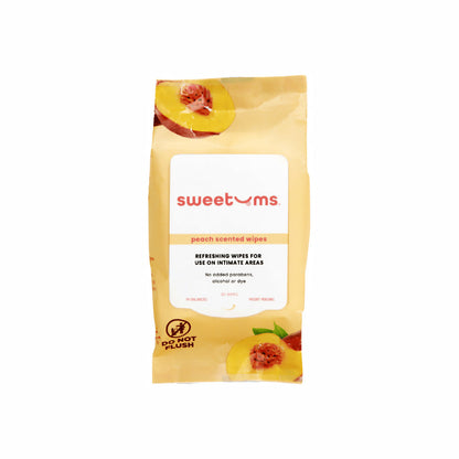 SWEETUMS - INTIMATE WIPES PEACH SCENT (UNFLAVORED) 30-PACK