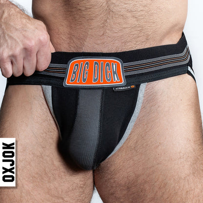 OXBALLS OXJOK BULGER PUMPER-SACK SLIDER JOCK BLACK IRON 2XL