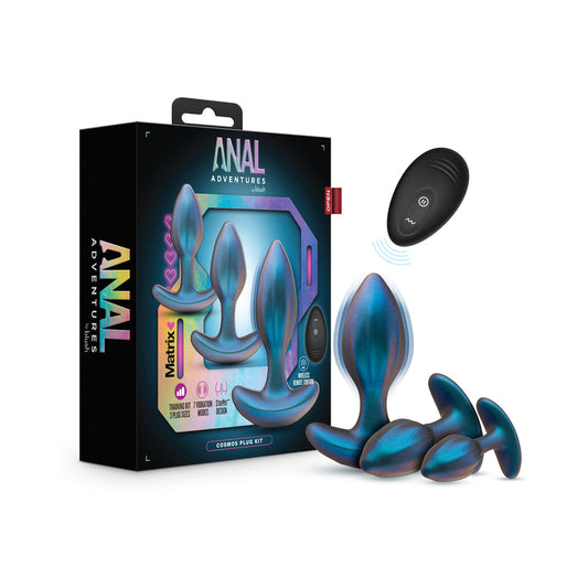 ANAL ADVENTURES MATRIX COSMOS PLUG KIT LUNAR BLUE
