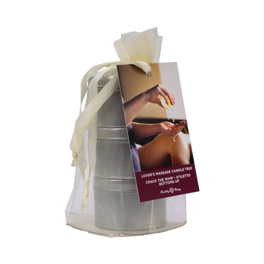 EARTHLY BODY HEMP SEED VALENTINE 3-IN-1 MASSAGE CANDLE TRIO GIFT SET