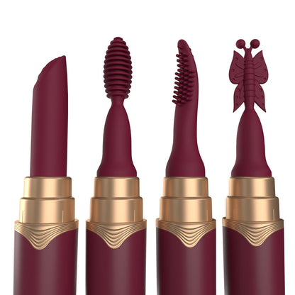 SCREAMING O - MY SECRET PREMIUM RECHARGEABLE VIBRATING LIPSTICK MERLOT