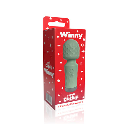 SCREAMING O CUTIES WINNY VIBRATING MINI WAND SAGE GREEN