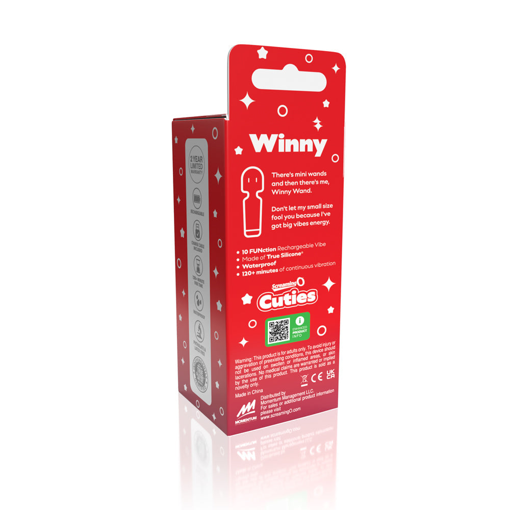 SCREAMING O CUTIES WINNY VIBRATING MINI WAND SAGE GREEN
