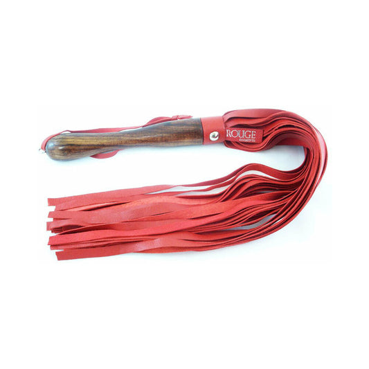 ROUGE GARMENTS - ROUGE WOODEN HANDLE LEATHER FLOGGER RED