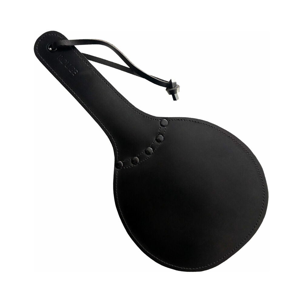 ROUGE LEATHER PADDED PING PONG PADDLE BLACK WITH BLACK ACCESSORIES