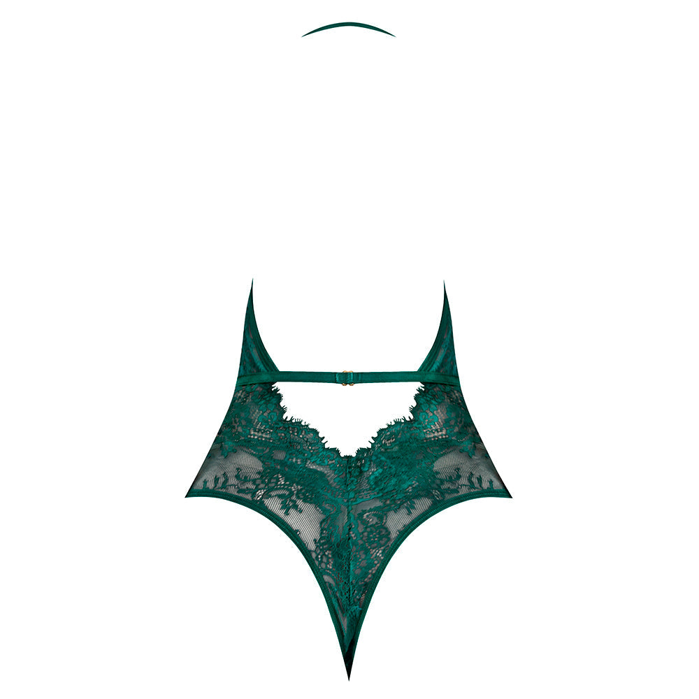 MAGIC SILK EVERMORE PLUNGE TEDDY EMERALD L/XL