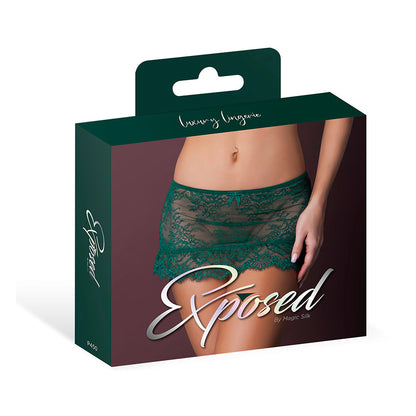 MAGIC SILK - EVERMORE FLOUNCE SKIRT EMERALD S/M