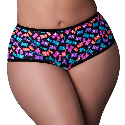 MAGIC SILK - HAZY DAYZ BOY SHORT GUMMY BEARS QUEEN SIZE