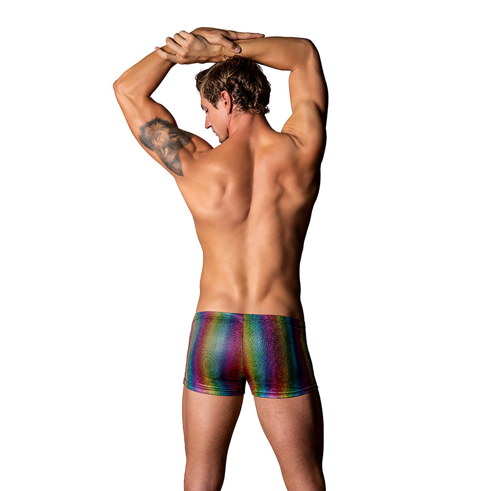 MALE POWER PACK & PLAY POCKET SHORT RAINBOW M