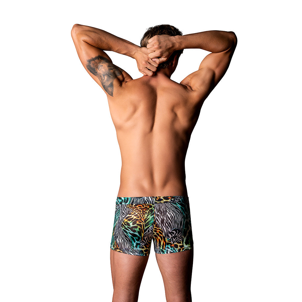 MALE POWER GO WILD! UPLIFT MINI SHORT MULTI ANIMAL L