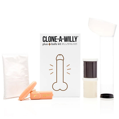CLONE-A-WILLY PLUS WITH BALLS DEEP SKIN TONE