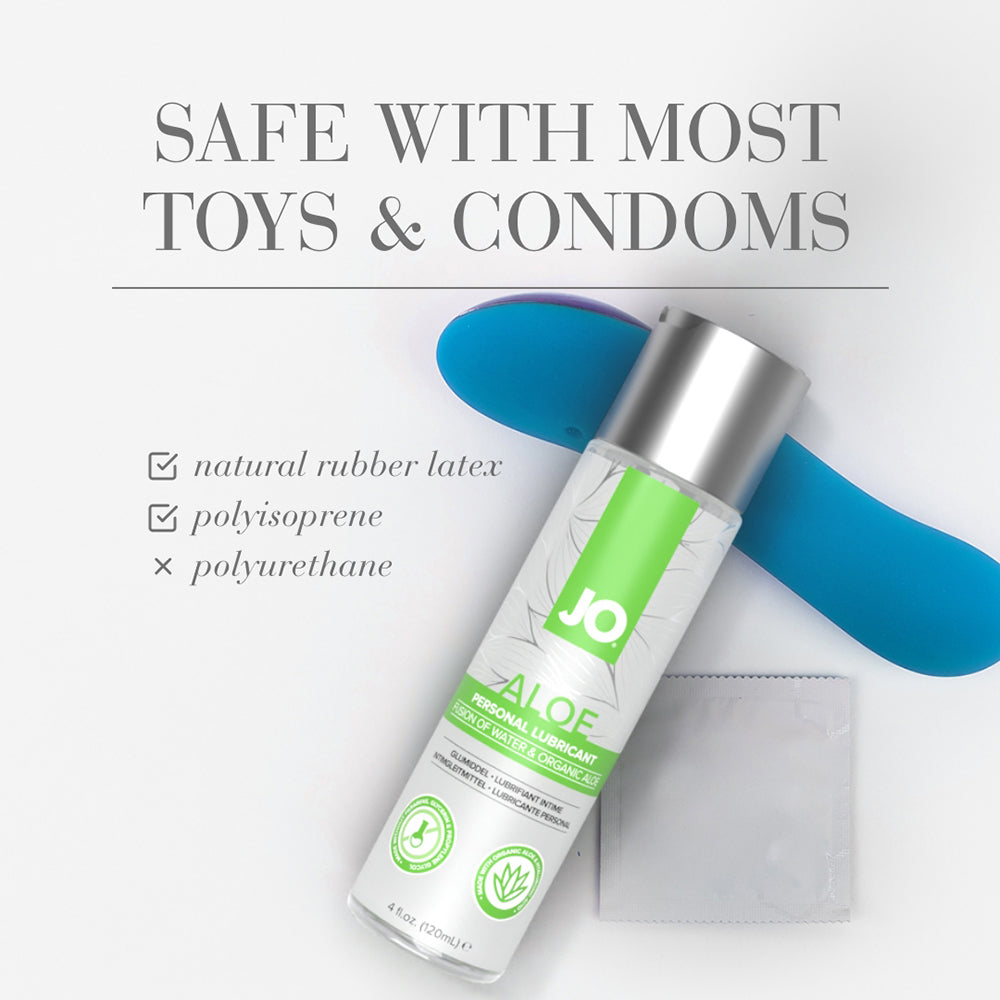 SYSTEM JO - LUBRICANTE A BASE DE AGUA CON ALOE JO ORIGINAL 4 OZ.