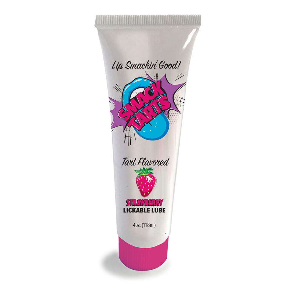 LITTLE GENIE - SMACK TARTS LICKABLE SOUR STRAWBERRY LUBE 4 OZ.