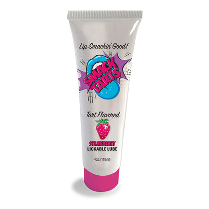 LITTLE GENIE - SMACK TARTS LICKABLE SOUR STRAWBERRY LUBE 4 OZ.