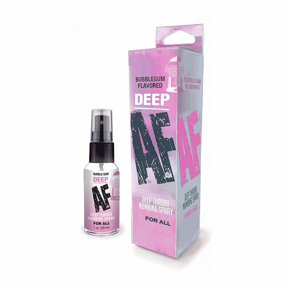 DEEP AF NUMBING DEEP THROAT SPRAY BUBBLEGUM 1 OZ.