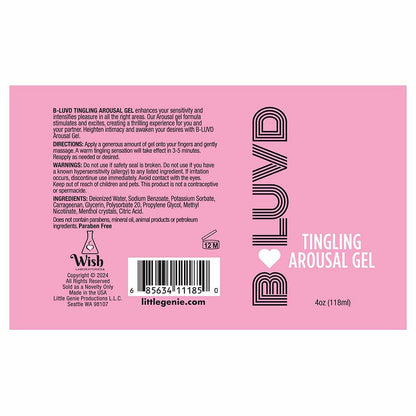 B-LUVD AROUSAL GEL 4 OZ.
