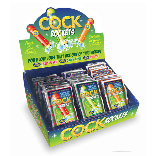 LITTLE GENIE - COCK ROCKETS ASSORTED FLAVOR DISPLAY