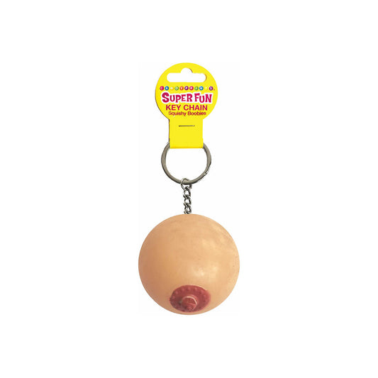 SUPER FUN KEY CHAIN ONE SQUISHY BOOB