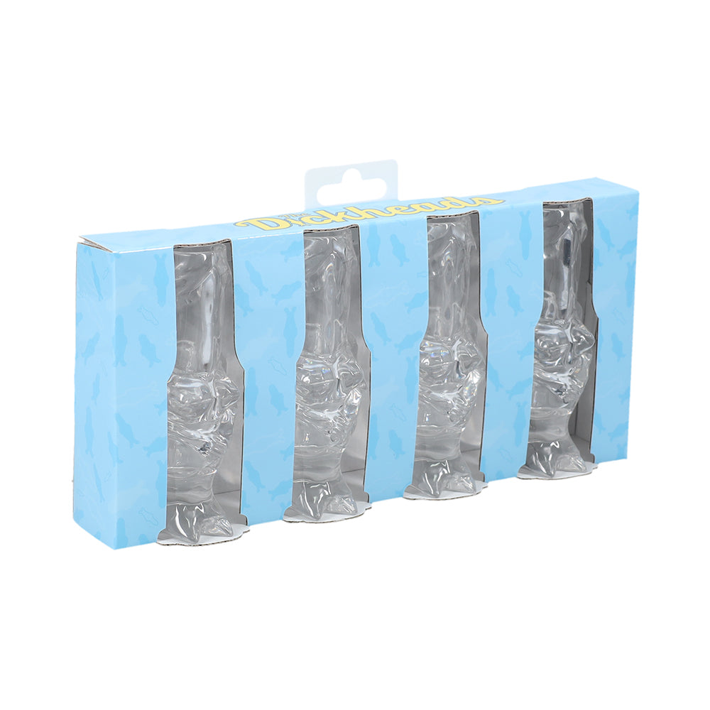 THE DICKHEADS BRIDE TALL SHOT GLASS CLEAR