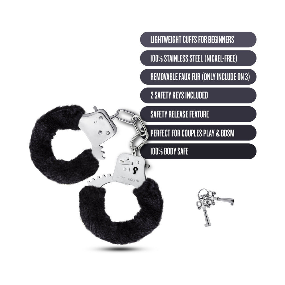 TEMPTASIA BEGINNER CUFFS BLACK