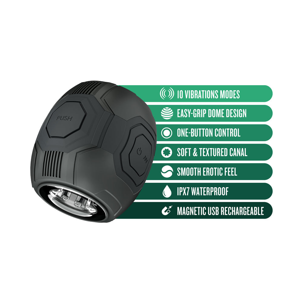 M FOR MEN DOME X VIBRATING MASTURBATOR BLACK