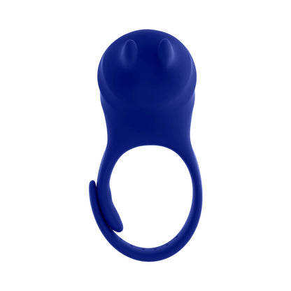 ZERO TOLERANCE - ADJUSTABLE FUN RING RECHARGEABLE VIBRATING C-RING WITH REMOTE SILICONE BLUE