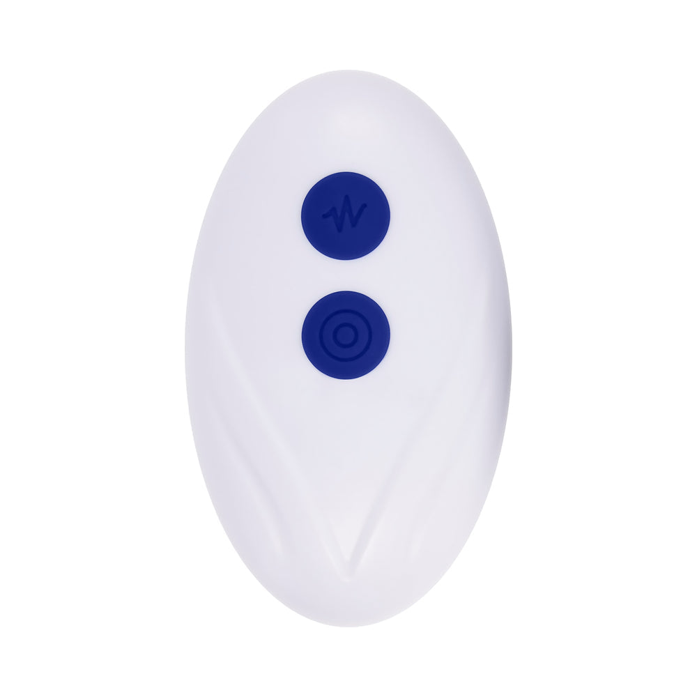 ZERO TOLERANCE - ADJUSTABLE FUN RING RECHARGEABLE VIBRATING C-RING WITH REMOTE SILICONE BLUE