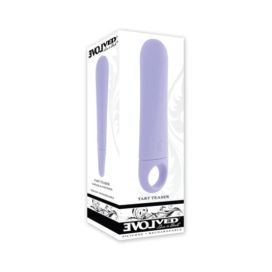 EVOLVED - VIBRADOR RECARGABLE DE SILICONA MORADO TART TEASER