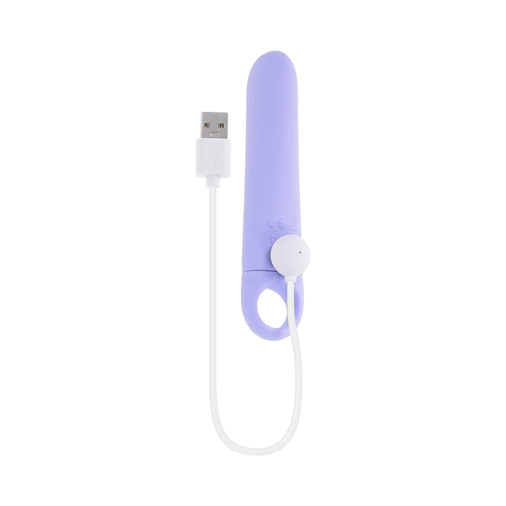 EVOLVED - TART TEASER RECHARGEABLE VIBRATING VIBE SILICONE PURPLE