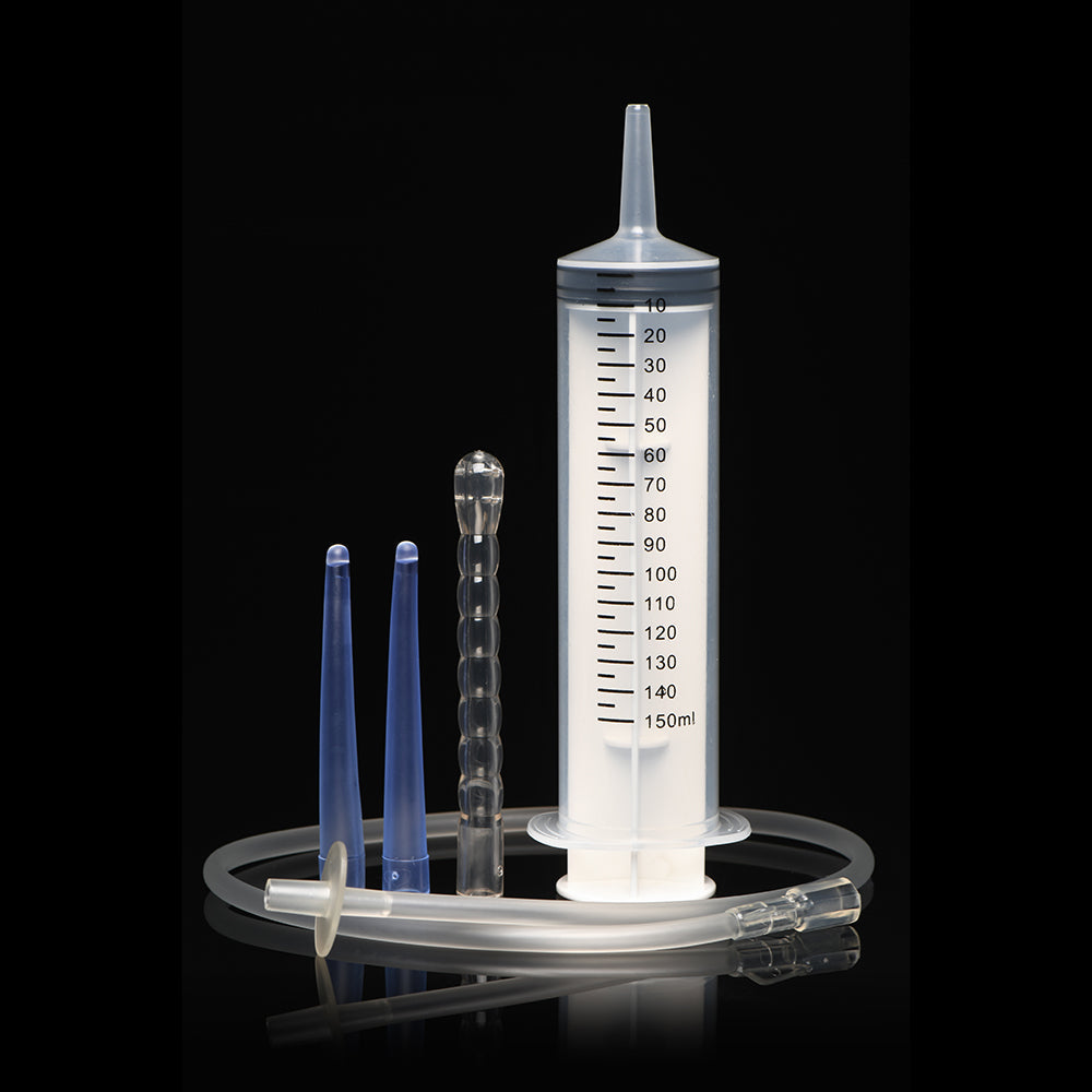 CLEANSTREAM ENEMA SYRINGE WITH ATTACHMENTS