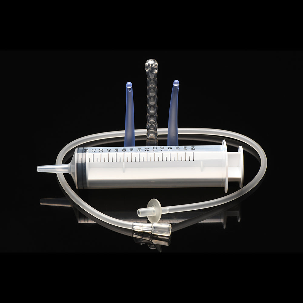 CLEANSTREAM ENEMA SYRINGE WITH ATTACHMENTS