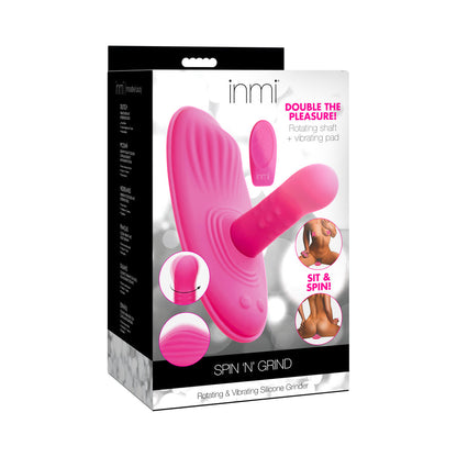 XR BRANDS - INMI SPIN ''N'' GRIND ROTATING & VIBRATING SILICONE GRINDER