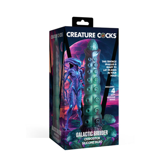 XR BRANDS - CREATURE COCKS GALACTIC BREEDER OVIPOSITOR SILICONE DILDO