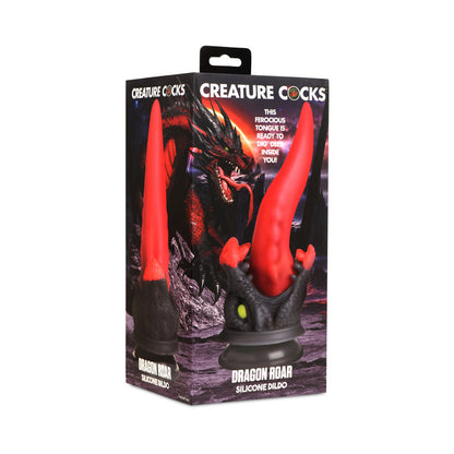 CREATURE COCKS DRAGON ROAR SILICONE DILDO